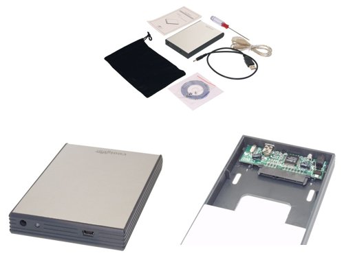 2.5 inch SATA to USB 2.0 Portable Mini Drive Enclosure Aluminum