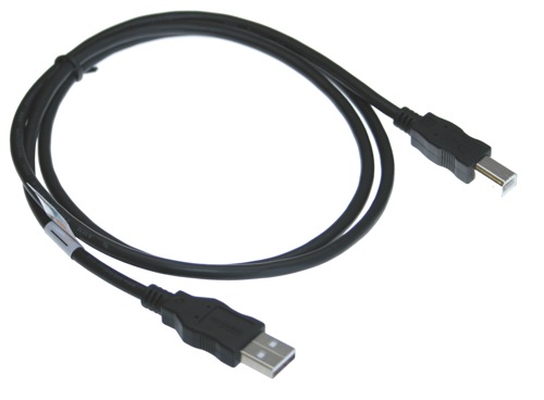 USB 2.0 Hi-Speed A to B Device Cable 3ft. Black