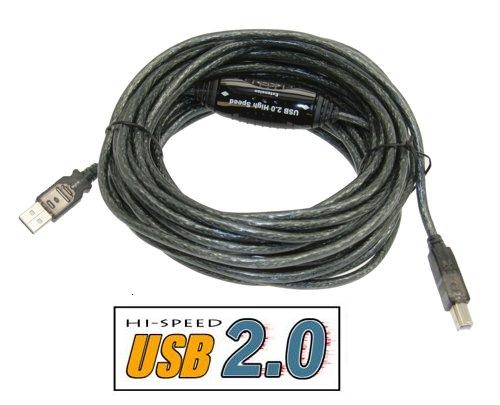 25ft Hi-Speed USB 2.0 Active Cable A Male to B Male, Japan NEC Chip