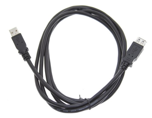 USBGEAR Pro-Series USB 2.0 Hi-Speed A to A Extension Cable 6ft. Black