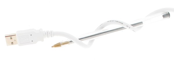 3ft. White USB Cable A Right Angle to B Right Angle, High-Speed USB 2.0 Device Cable