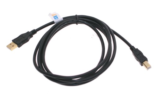 Gold Plated 6ft. USB 2.0 Hi-Speed A to B Device Cable Black