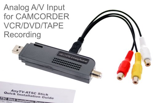 USB 2.0 Digital TV Receiver & Recorder HDTV NTSC ATSC QAM for Vista and XP!